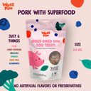 West Paw Freeze-Dried Raw All Natural Dog And Puppy Training Treats, Single Ingredient, Humanely Raised And Sustainably Sourced, Made In Usa, Pork With Superfood, 2 Pack