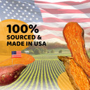 Dog Sweet Potato Chews Made In Usa, Single Ingredient Dog Treats For Vegetarian, All Natural Human Grade Puppy Chew, Rawhide Alternative, Hypoallergenic, Easy To Digest