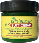 Butt Cream Symptomatic Rash Relief | Made In The Usa With Organic Plant Extracts & Oils | Great For Diaper Rashes, Chafing, Burns, Cuts, Itching | Designed For Babies, Kids, Adults, Athletes