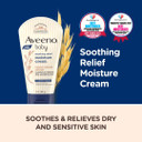Aveeno Baby Soothing Relief Moisturizing Cream With Natural Oat Complex For Sensitive Skin, Fragrance Free, 5 Oz