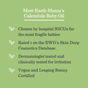 Earth Mama Calendula Baby Oil | Massage Oil For Newborn Skin Care, Dry Skin & Scalp Moisturizer, Fragrance Free, 4-Fluid Ounce (2-Pack)