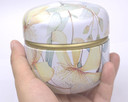 Topwon Powder Case With Powder Puff For Body Powder Container Dusting Powder Case For Baby&Mom (Gloden Flower)
