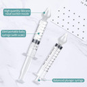 Jusoney Baby Nose Syringe - Professional Fly Baby Irrigator With Clean And Reusable Silicone Nose Tips (2 Pieces)
