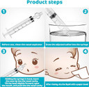 Baby Nasal Aspirator, Sinus Rinse System Professional Baby Nasal Irrigator- Portable Infant Nose Cleaner Quick Rinse Device For Newborn Infants Kids Children- Bpa Free More Convenient, 4 Packs 1