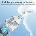 Baby Nasal Aspirator With Atomization Function, Electric Nose Aspirator For Toddler, Rechargeable Baby Nose Sucker, Automatic Nose Cleaner With 3 Silicone Tips And 3 Adjustable Suction Levels