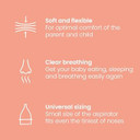 Tenscare Nasal Aspirator  Helps To Clear Your Babys Blocked Nose And Removes Snot. Comes With Reusable And Cleanable Filters