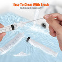 4Pcs Baby Nasal Aspirator, Professional Baby Nasal Irrigator Set, Equipped With Cleaning Brush And Tweezers, Nose Syringe For Mucus Removal Cleans