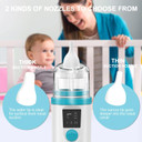 Nasal Aspirator For Baby, Electric Baby Nose Sucker, Usb Rechargeable With 3 Suction Levels, Mute And Anti-Backflow With Infant Nose Cleaning Tweezer