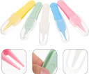 Ear Nose Clean Navel Infant Nose Cleaning Tweezer 5Pcs Soft Nose Cleaning Clip Remover Care Ear Nose Navel Clean Tool Nipper For Ear Wax Removal Tool