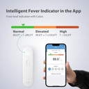 iHealth Smart Bluetooth Thermometer for Adults and Kids - Wireless No-Touch Digital Thermometer for Forehead - 3 Ultra-Sensitive Sensors, Large LED Digits, Vibration Mode - for Home Use, PT3SBT