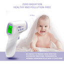 Forehead Thermometer for Adults and Kids, Touchless Infrared Thermometer with LCD Display and Instant Readings