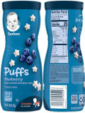 Gerber Puffs Variety Pack, 1 Strawberry Apple, 1 Blueberry, 1 Apple Cinnamon, 1 Vanilla, 4 Ct