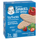 Gerber Snacks For Baby Teethers, Strawberry Apple Spinach, Gentle Teething Wafers, Non-Gmo Ingredients, 12 Individually Wrapped 2-Packs/Box (Pack Of 3 Boxes)