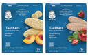 Gerber Teethers Varipk,1 Banana Peach 1 Strawberry Apple Spinach, 2 Ct