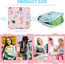 Desing Wish Period Bag Sanitary Napkin Storage Bag For Feminine Pads Panty Liners Tampons And Reusable Pads, Sanitary Pads Pouches First Period Kit For Teen Girls/Women 2 Pack (Pink/Blue Socks Cats)