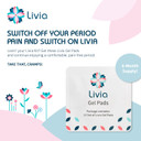 Livia Gel Pads, 6-Month Supply - Stick-On Pads For Period Cramps - Requires Livia Menstrual Pain Relief Device For Period Cramps - Made For Sensitive Skin - Each Pair Lasts One Full Menstrual Cycle