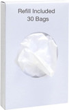 Feminine Hygienic Personal Sanitary Disposal Bag Dispenser, Chrome, Small