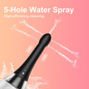 Enema Portable Bidet Anal Douche For Men Women Douche Anti Back 5 Water Outlets Skin-Friendly Silicone Material 16 Fl Oz