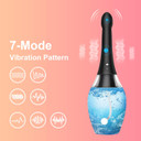 Enema Portable Bidet Anal Douche For Men Women Douche Anti Back 5 Water Outlets Skin-Friendly Silicone Material 16 Fl Oz