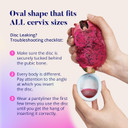 Menstrual Disc Reusable, Silicone Menstrual Disc, Comfortable Period Disc, Easy To Use & Extract, Simple To Clean Reusable Menstrual Disc (Mini)