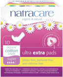 Natracare Ultra Extra Pads W/Wings - Super - 10 Count