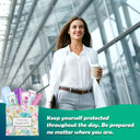 Menstrual Kit All-In-One | Convenience On The Go | Single Period Kit Pack For Travelling, Tweens & Teenagers | Individually Wrapped Feminine Hygiene Products (Butterflies) (Single)