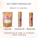 My First Period Kit By Skin To Skin | My First Period Kit For Girls | Period Kit For Girls 10-16 | Menstrual Starter Kit: Pads, Panty Liners, Cramp Relief, Period Educational Booklet