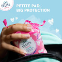 Lil-Lets Teens Long Pads With Wings - 60 Count Period Pads For Teens - Thin, Super Absorbent Sanitary Napkins, Soft & Breathable, Fragrance-Free - First Periods, Medium To Heavy Days