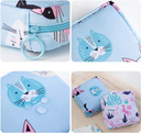Sanitary Napkin Storage Bag, Portable Menstrual Pad Bag Tampons Collect Bags, Zipper Nursing Pad Holder Tampon Bag Sanitary Organizer For Women Girls