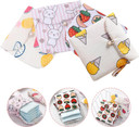 Multitool Wallet Period Bag Linen Coin Purse: 4Pcs Napkin Storage Bags Tampon Pouches Portable Pad Holders For Teen Girls Women Ladies Headphone Accessories