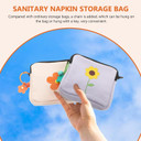 Healifty Napkin Storage Bag Period Bags For Teen Girls Women Ladies Period Pouch With Zipper For Napkins 2 Pack Healifty Napkin Storage Bag Period Bags For Teen Girls Women Ladies Period Pouch With Zipper For Napkins 2 Pack