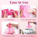 150Pcs Sanitary Napkin Disposal Bags, Luxiv Pink Disposable Sanitary Bag Personal Care Disposal Bags For Tampons Trash Bag, Disposable Mini Bag For Women Privacy Handling Bag Diaper Sack (Pink)