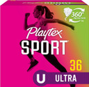 Playtex Sport Tampons, Ultra Absorbency, Fragrance-Free - 36Ct