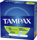 Tampax Tampons, Super Absorbency, Cardboard Applicator, Leakgaurd Skirt, Unscented, 20 Count X 4 Packs (80 Count Total)