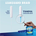 Tampax Pearl Plastic, Super Absorbency, Unscented Tampons, Multicolor, 18 Count