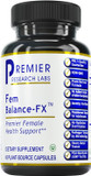 Premier Research Labs Fem Balance-Fx - Supports Menstrual Cycles & Regularity - With Chaste Tree Fruit, Alfalfa, Chinese Salvia & Turmeric - Daily Hormone Balance - Vegan - 60 Plant-Source Capsules