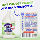 Zorbx Unscented Multipurpose Odor Eliminator Combo Pack - Used In Hospitals & Healthcare Facilities | Advanced Trusted Formula, Fast-Acting Odor Remover Spray For Strong Odors (16 Oz + 64 Oz)