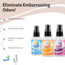 Flushie Pre-Toilet Spray For Poop Travel Size Toiletries Bathroom Spray For Poop Spray For Toilet Deodorizer Traveling Essentials Poop Deodorizer Poop Odor Eliminator 4Oz (Assorted Mix, 3 Pack)