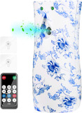 Automatic Air Freshener Spray Dispenser,Blue And White Porcelain Air Freshener Automatic Sprayer,Automatic Air Freshner With Remote Control,Air Freshener Dispenser 8 Time Interval Settings