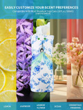 Automatic Air Freshener Spray Dispenser,Blue And White Porcelain Air Freshener Automatic Sprayer,Automatic Air Freshner With Remote Control,Air Freshener Dispenser 8 Time Interval Settings