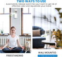Svavo Automatic Lcd Fragrance Dispenser - Wall Mount/Free Standing Abs Auto Air Freshener Dispenser Programmable Aerosol Spray Perfume Dispenser For Bathroom, Hotel, Office, Commercial Place, White