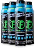 Funkaway Smoke Odor Eliminator Spray For Air, 3.4 Oz., 4 Pack, Eliminates Extreme Cigarette, Cigar And Campfire Smoke Odors, Instantly Refresh Smoky Air