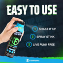 Funkaway Smoke Odor Eliminator Spray For Air, 3.4 Oz., 4 Pack, Eliminates Extreme Cigarette, Cigar And Campfire Smoke Odors, Instantly Refresh Smoky Air