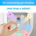 Effervescent Bathroom Air Fresheners - Minty Lemon Fragrance - Toilet Deodorizer Tablets, 2 Pack