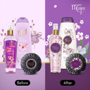 Maja Plum Blossom Perfumed Body Mist With Floral And Fruity Notes To Refresh Yourself Any Time, Transparent Purple, 8.1 Fl Oz, Spray Bottle
