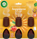 Air Wick Essential Mist Refill, 3Ct, Happiness, Air Freshener, Essential Oils