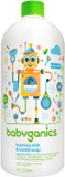 Babyganics Foaming Dish & Bottle Soap Refill, Fragrance Free, 32 Fl Oz