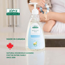 Aleva Naturals Hypoallergenic Bottle And Dishwash Liquid, Plant-Based & Fragrance-Free Formula, Dish Soap To Clean Baby Feeding Cups, Breast Pumps - 500 Ml, 16.91 Fl Oz