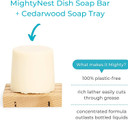 Mightynest Lemon Scented Dish Washing Bar Soap (7 Ounce (Pack Of 4))