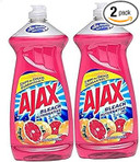 Ajax Dish Washing Soap Bleach Alternative, Ruby Red Grapefruit, 28Oz, 2 Pack